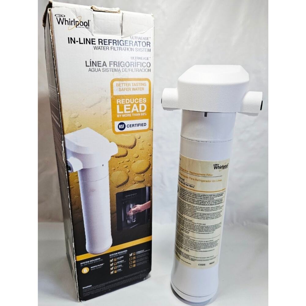 Whirlpool Ultraease In-Line Refrigerator Water Filtration System WHARSS5 NEW